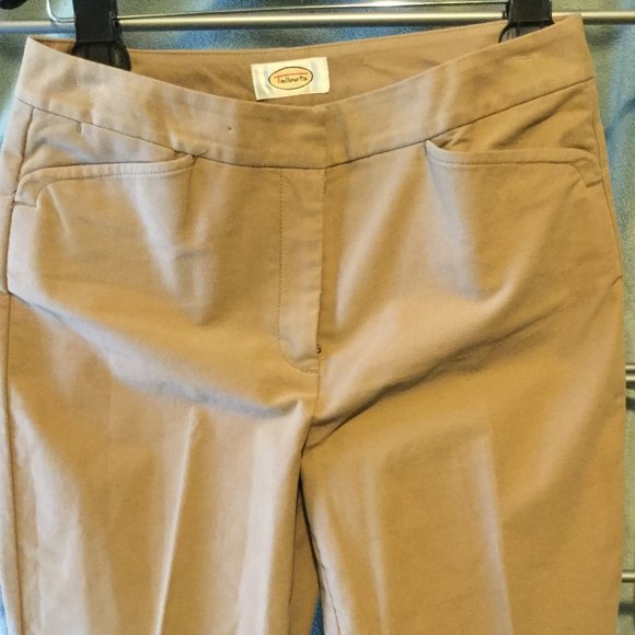 Talbots stretch cotton faux suede pants trousers 6 - Picture 2 of 5